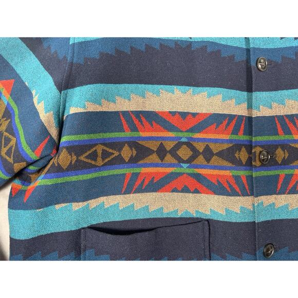 Pendleton Jacket Mens XXXL 3X Shacket Shirt Lahaina Wave Pattern Hawaiian Surf - Picture 8 of 16